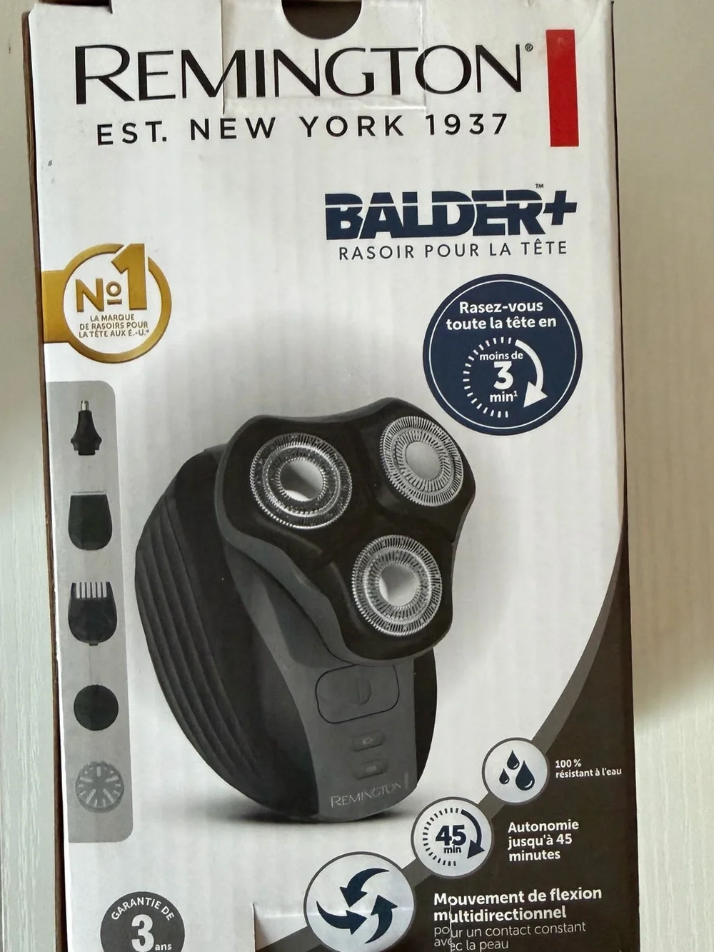 Remington Black 6-in-1 Men's Electric Shaver & Grooming Attachments